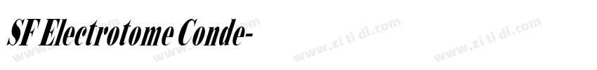 SF Electrotome Conde字体转换